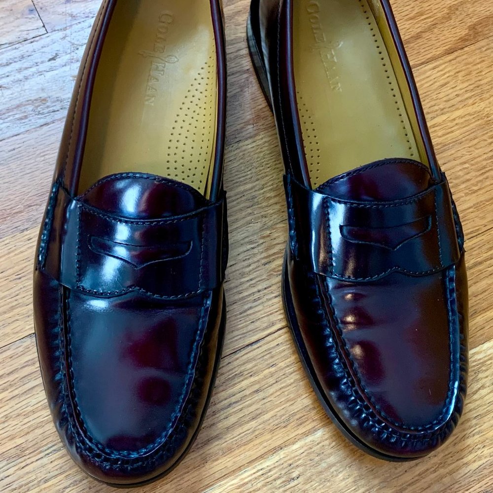 Cole Haan Pinch Penny Loafer in burgundy
